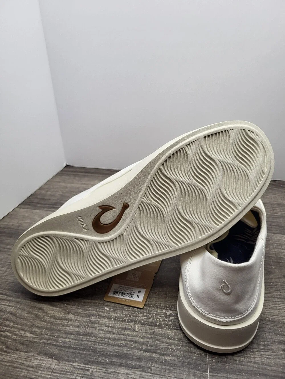 OluKai Tradewind Canvas Casual Sneakers Mens Size 11 Off White New_7